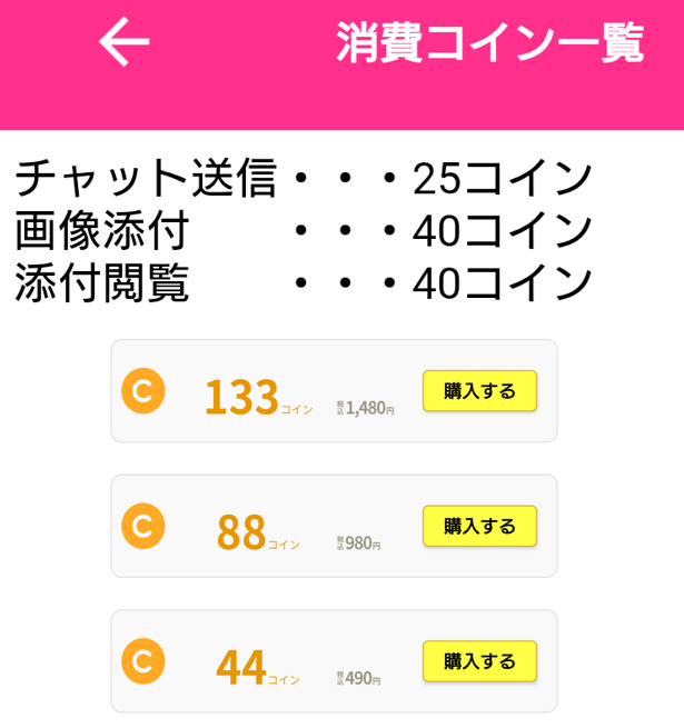 おとなメールの料金