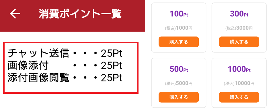 ヒルガオの料金